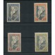 ARGENTINA 1944 GJ 912/5 PE. 438/41 PRO-SAN JUAN SERIE COMPLETA NUEVA MINT U$ 65